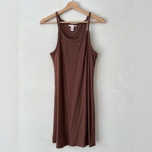 Victoria’s Secret Luxe Ribbed Modal Mini Slip Dress Mousse